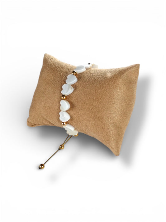 Brisa blanca con dos corazones